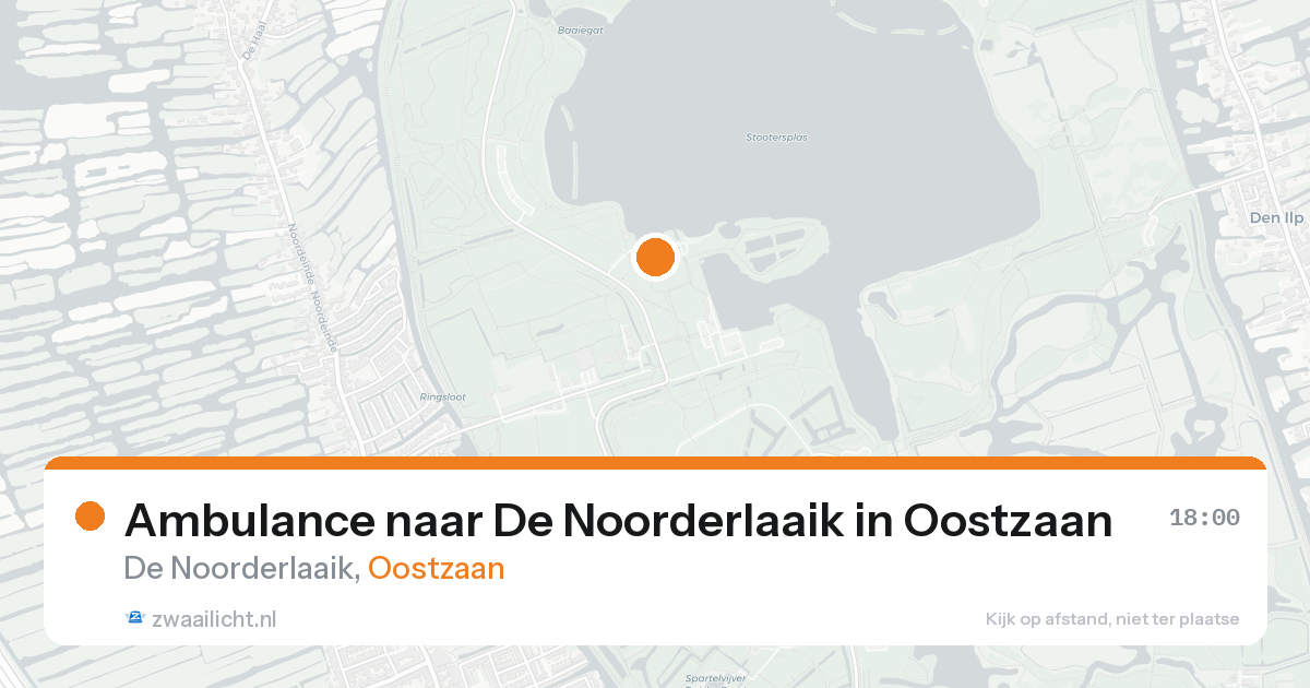 Ambulance naar De Noorderlaaik in Oostzaan — 22 mei 2026