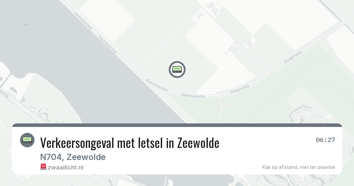 Verkeersongeval met letsel in Zeewolde — 29 jan 2026