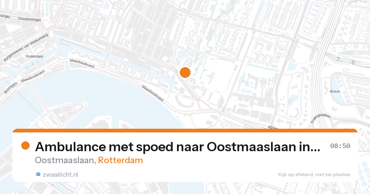 Ambulance met spoed naar Oostmaaslaan in Rotterdam — 17 jul 2026