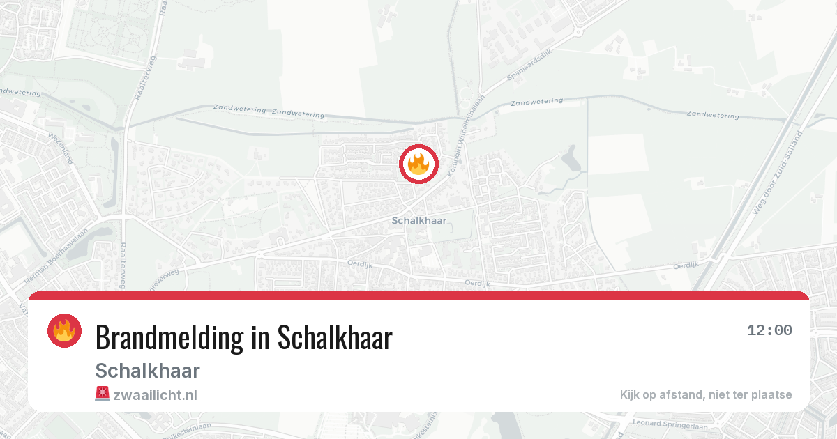 Brandmelding in Schalkhaar — 19 feb 2026