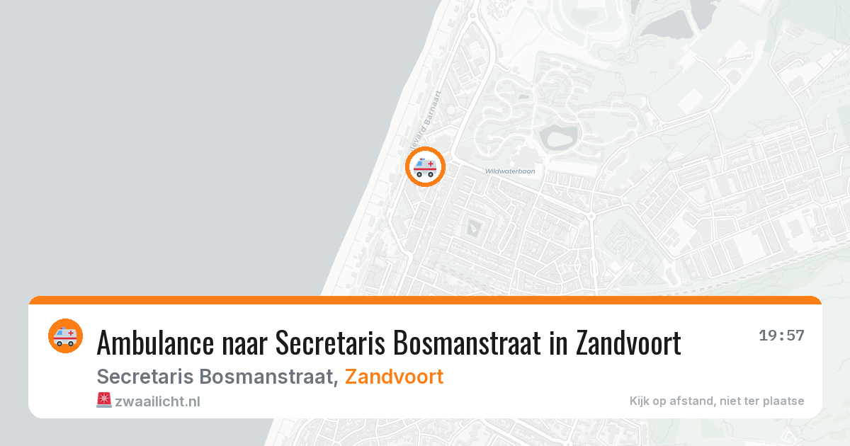 Ambulance naar Secretaris Bosmanstraat in Zandvoort — 12 mrt 2026