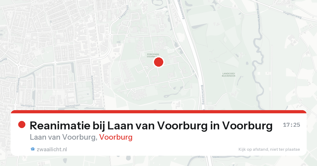Reanimatie bij Laan van Voorburg in Voorburg — 19 aug 2026