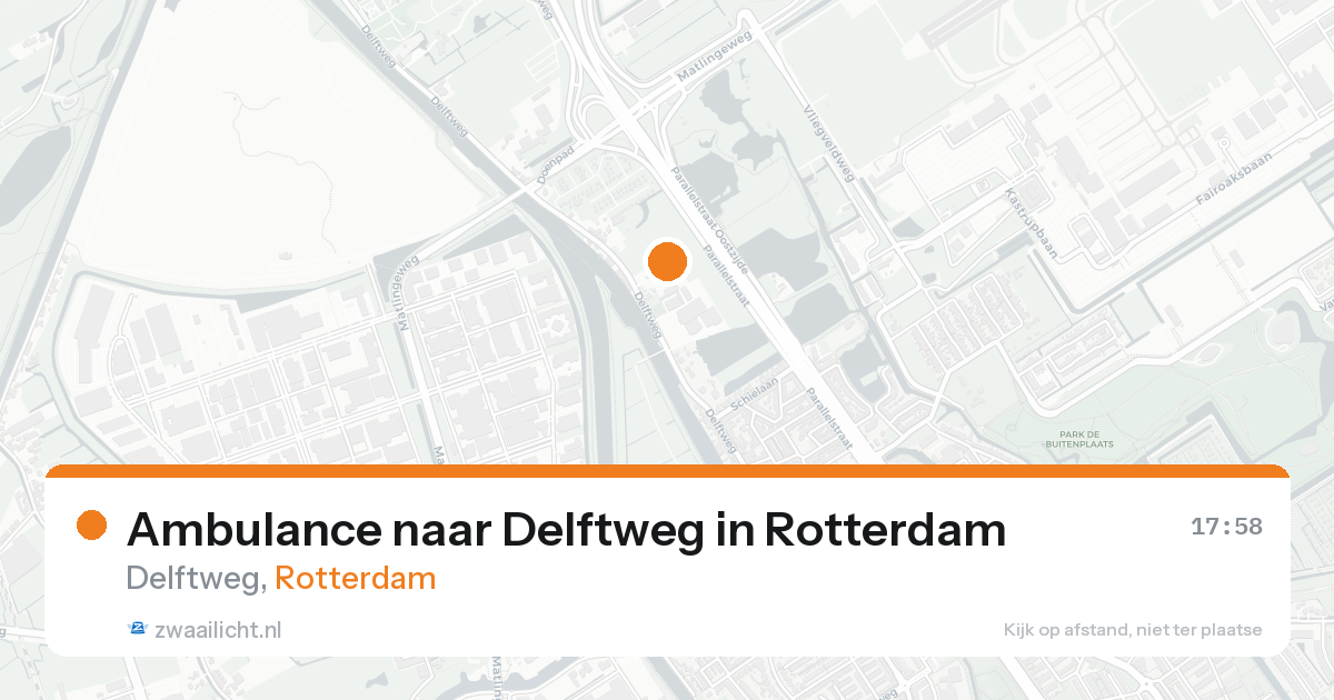 Ambulance naar Delftweg in Rotterdam — 11 jul 2026
