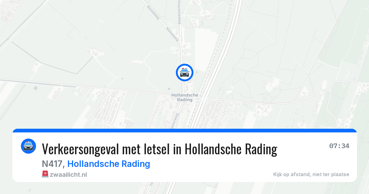 Verkeersongeval met letsel in Hollandsche Rading — 26 mei 2026