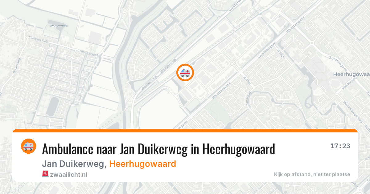 Ambulance naar Jan Duikerweg in Heerhugowaard — 18 mrt 2026