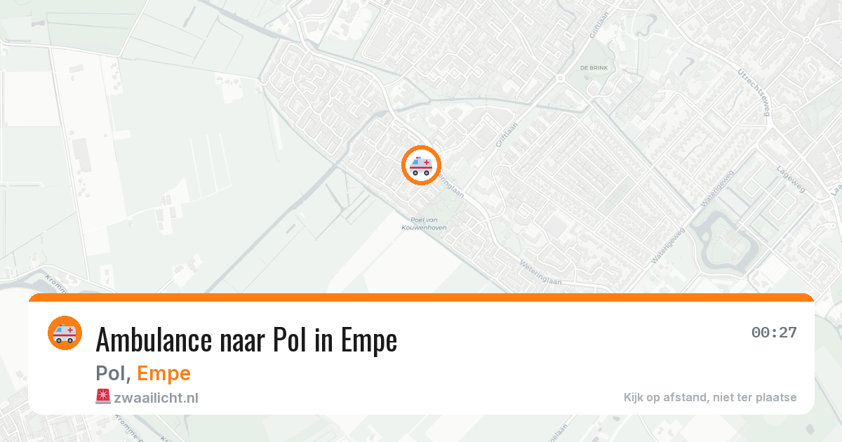 Ambulance naar Pol in Empe — 11 mrt 2026