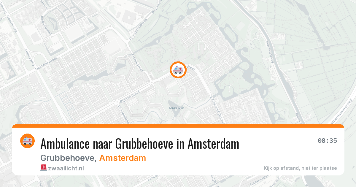 Ambulance naar Grubbehoeve in Amsterdam — 30 jun 2026