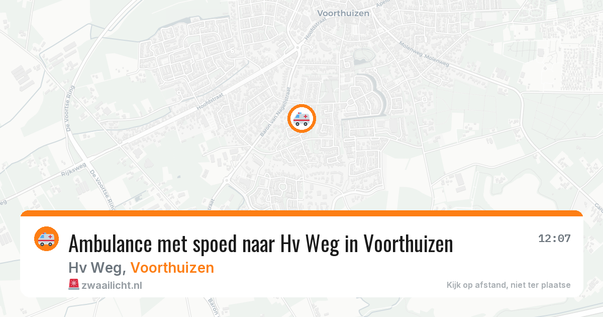 Ambulance met spoed naar Hv Weg in Voorthuizen — 1 aug 2026