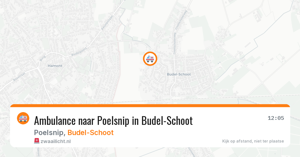 Ambulance naar Poelsnip in Budel-Schoot — 29 jul 2026