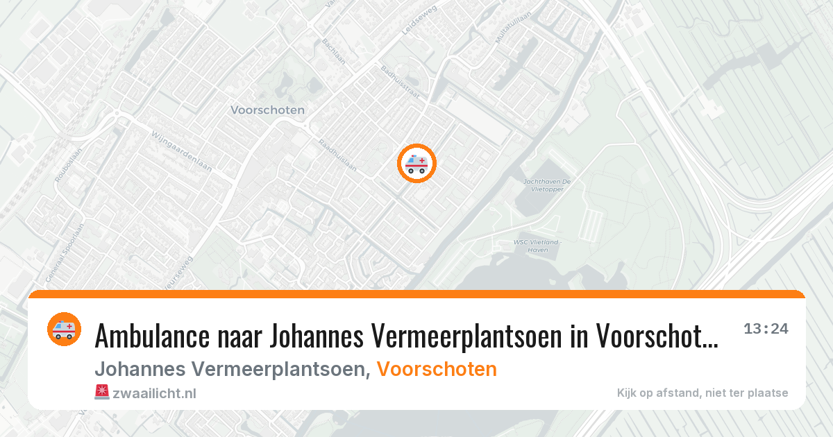 Ambulance naar Johannes Vermeerplantsoen in Voorschoten — 18 mrt 2026