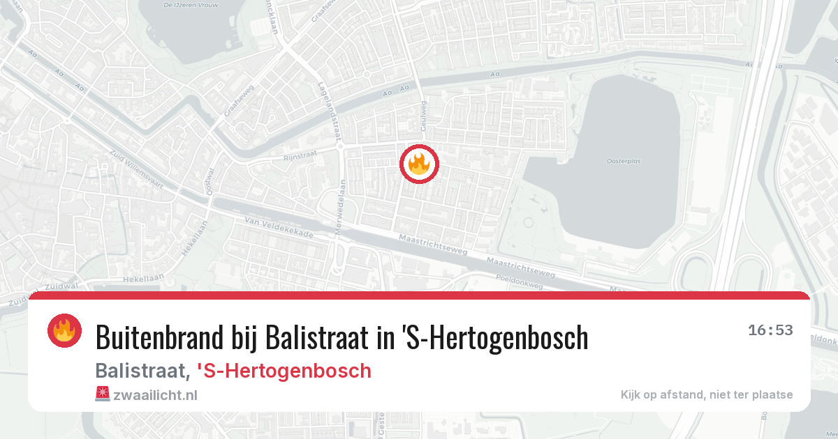 Buitenbrand bij Balistraat in 'S-Hertogenbosch — 25 jun 2026