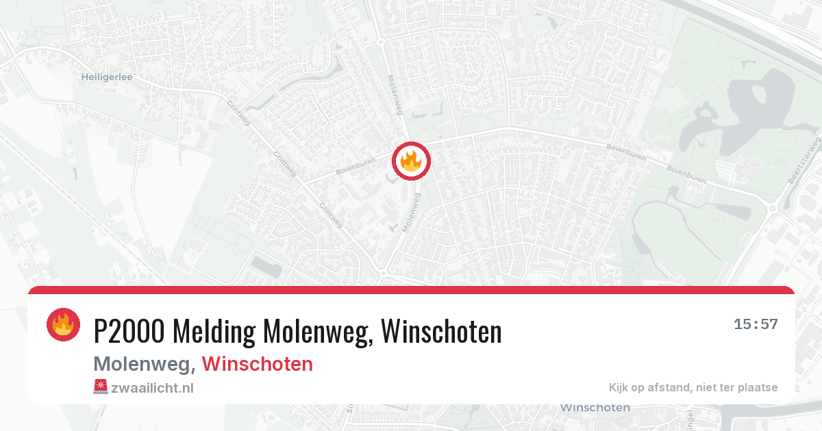 P2000 Melding Molenweg, Winschoten — 8 aug 2026