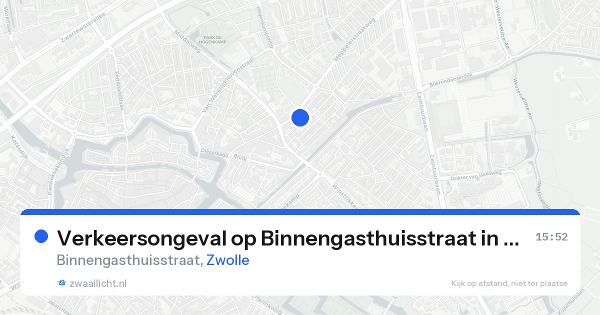 Verkeersongeval op Binnengasthuisstraat in Zwolle — 7 feb 2026