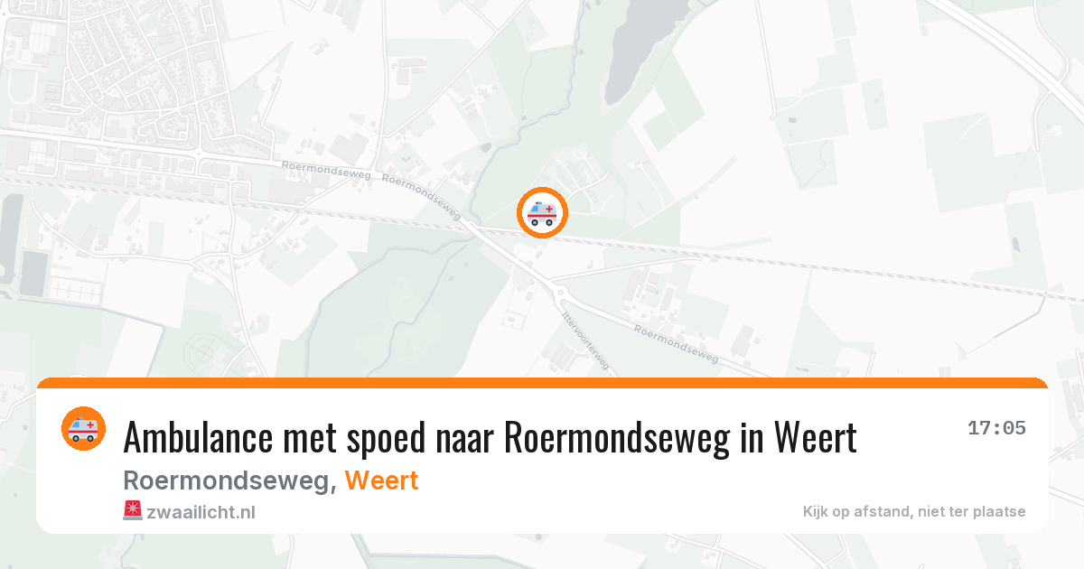 Ambulance met spoed naar Roermondseweg in Weert — 11 aug 2026
