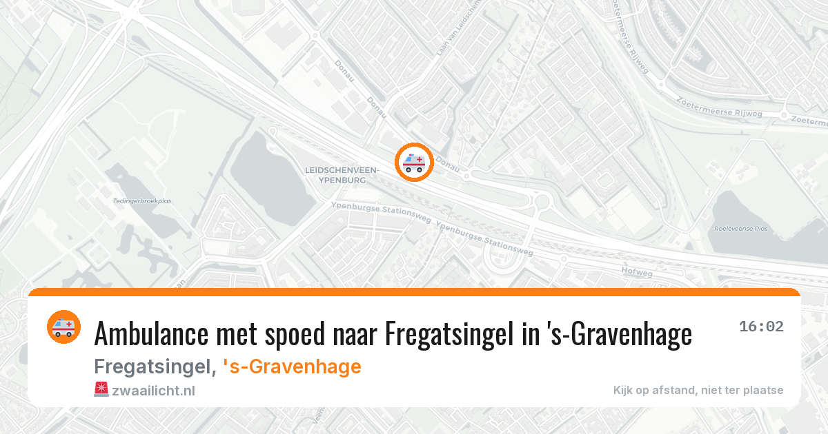 Ambulance met spoed naar Fregatsingel in 's-Gravenhage — 18 mrt 2026