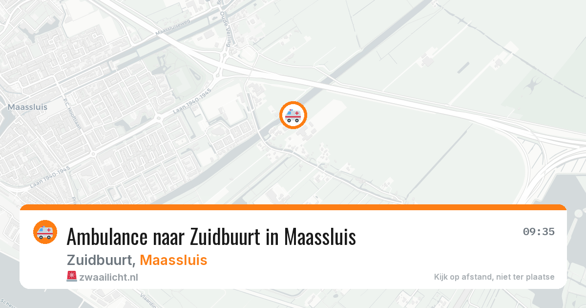 Ambulance naar Zuidbuurt in Maassluis — 14 mei 2026