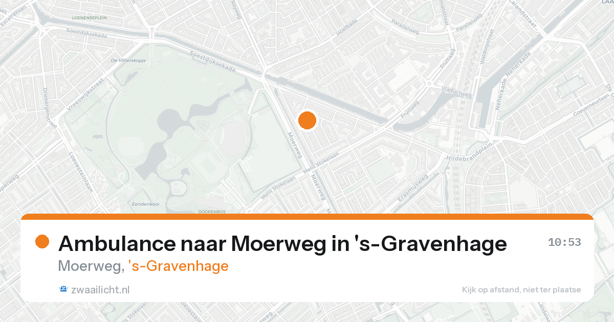 Ambulance naar Moerweg in 's-Gravenhage — 20 aug 2026
