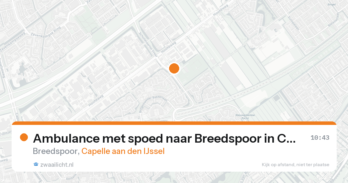 Ambulance met spoed naar Breedspoor in Capelle aan den IJssel — 31 jan 2026