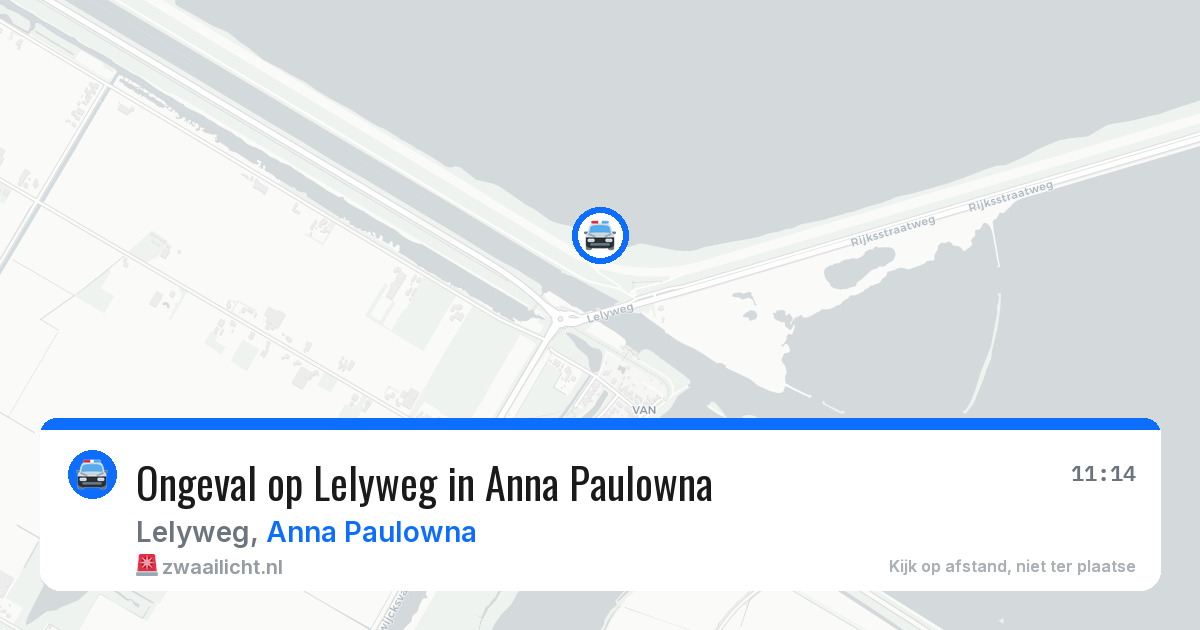 Ongeval op Lelyweg in Anna Paulowna — 12 aug 2026