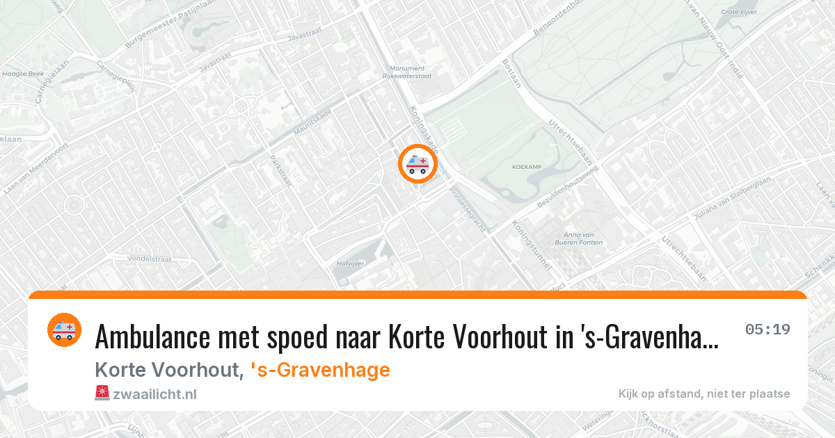 Ambulance met spoed naar Korte Voorhout in 's-Gravenhage — 7 feb 2026
