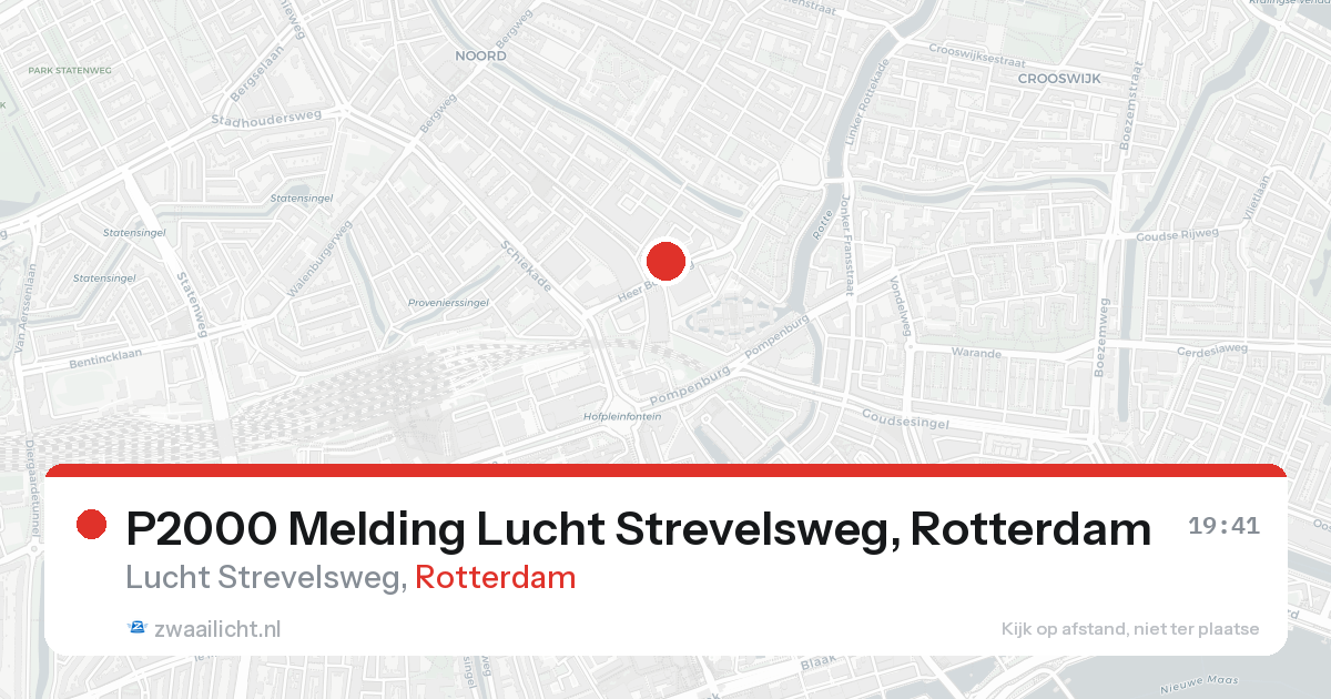 P2000 Melding Lucht Strevelsweg, Rotterdam — 31 jan 2026