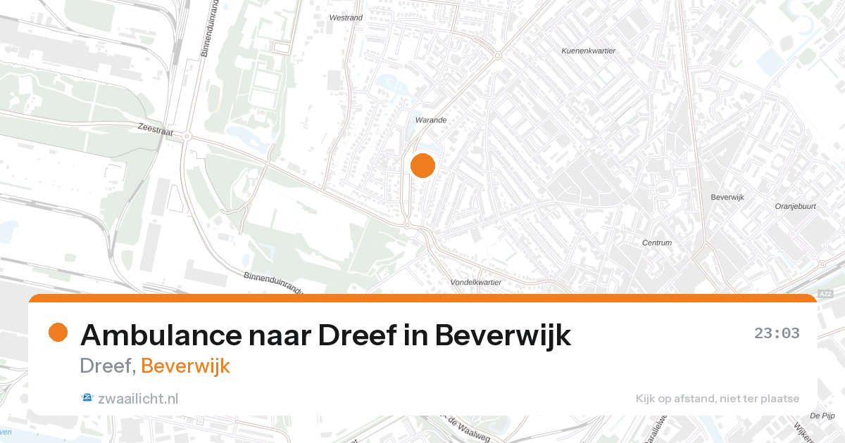 Ambulance naar Dreef in Beverwijk — 15 mei 2026