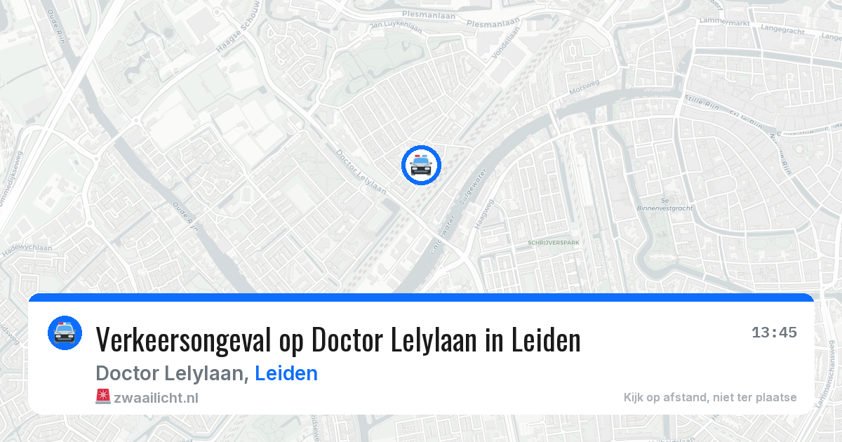 Verkeersongeval op Doctor Lelylaan in Leiden — 27 jun 2026