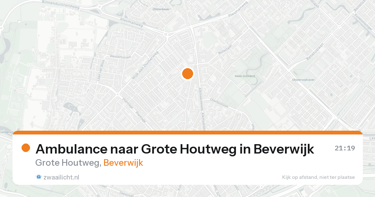 Ambulance naar Grote Houtweg in Beverwijk — 23 aug 2026