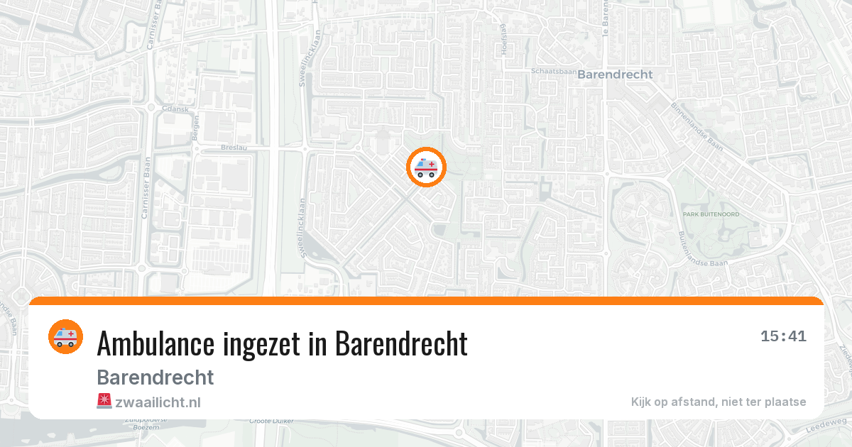 Ambulance ingezet in Barendrecht — 11 aug 2026