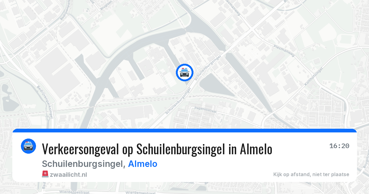 Verkeersongeval op Schuilenburgsingel in Almelo — 17 apr 2026
