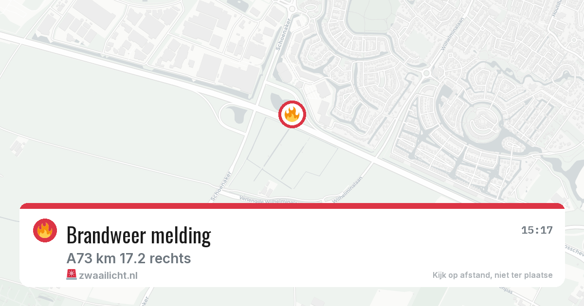 Brandweer melding — 18 jun 2026