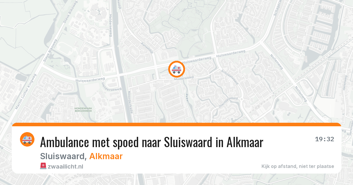 Ambulance met spoed naar Sluiswaard in Alkmaar — 5 apr 2026