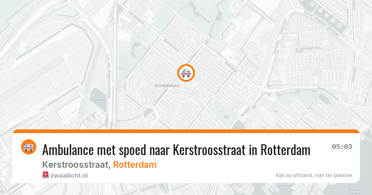 Ambulance met spoed naar Kerstroosstraat in Rotterdam — 29 mei 2026