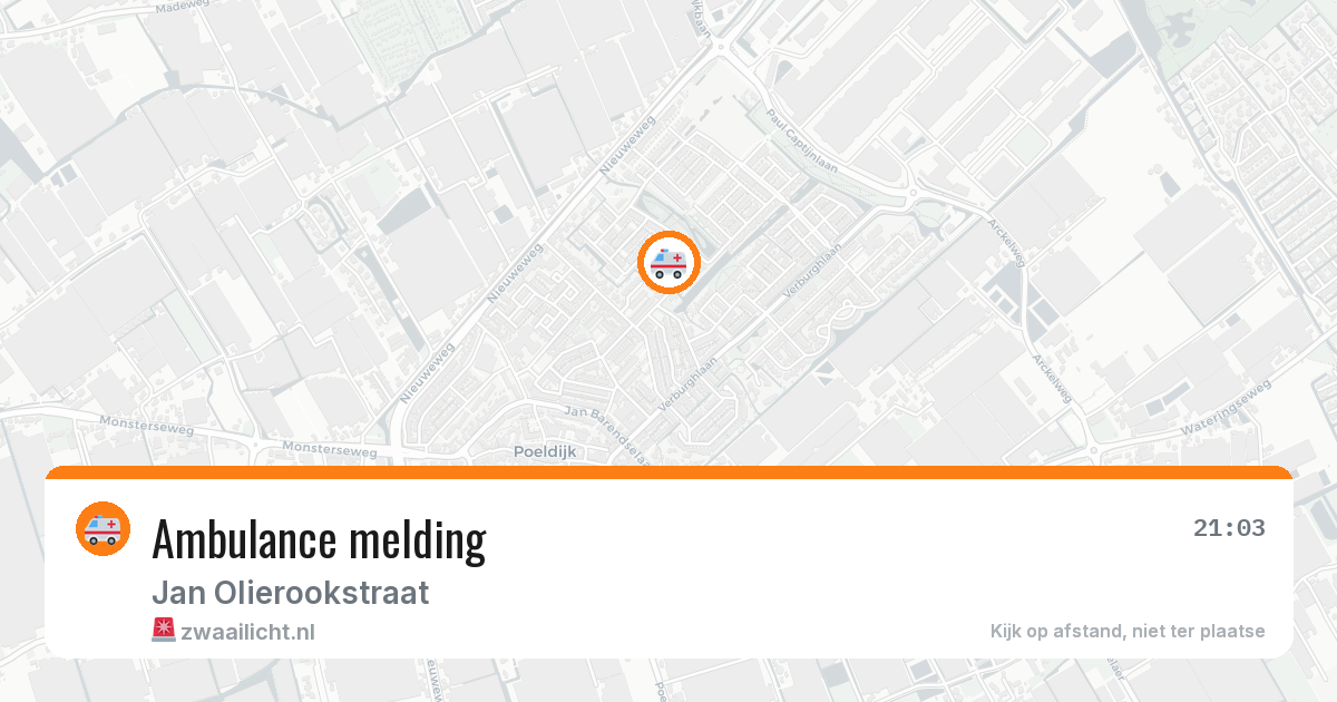 Ambulance melding — 14 jun 2026