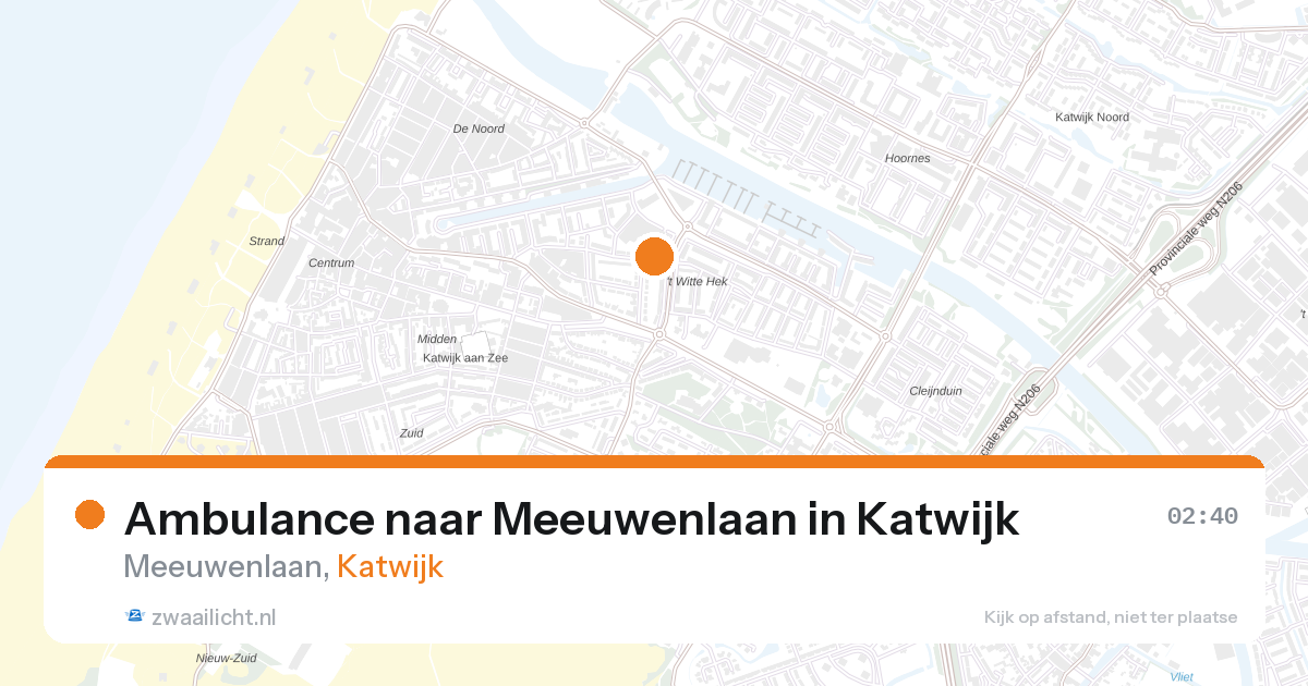 Ambulance naar Meeuwenlaan in Katwijk — 22 jun 2026