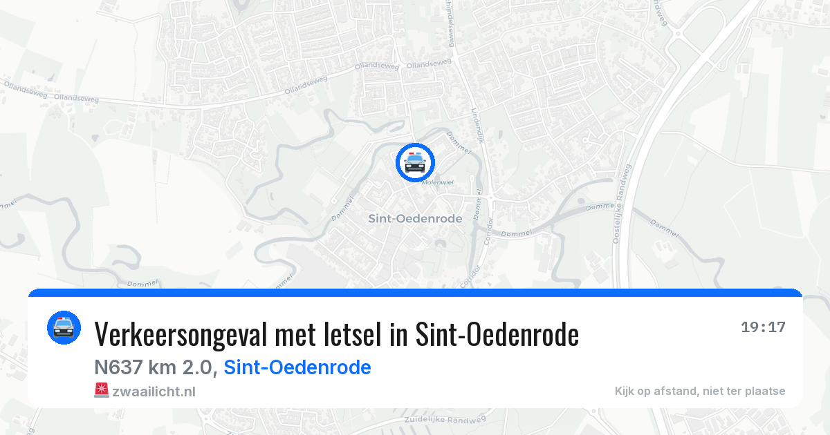 Verkeersongeval met letsel in Sint-Oedenrode — 30 jul 2026