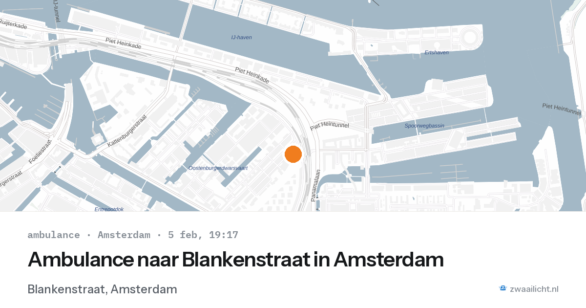 Ambulance naar Blankenstraat in Amsterdam — 5 feb 2026