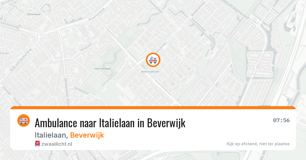 Ambulance naar Italielaan in Beverwijk — 4 mei 2026