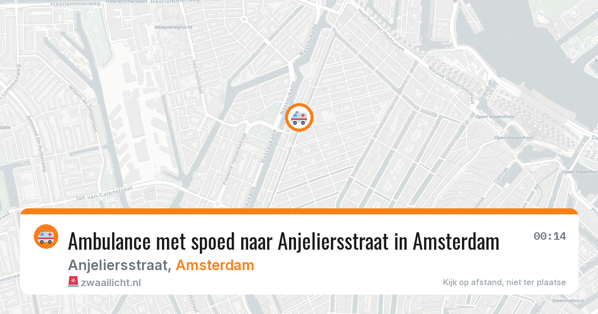 Ambulance met spoed naar Anjeliersstraat in Amsterdam — 23 mei 2026