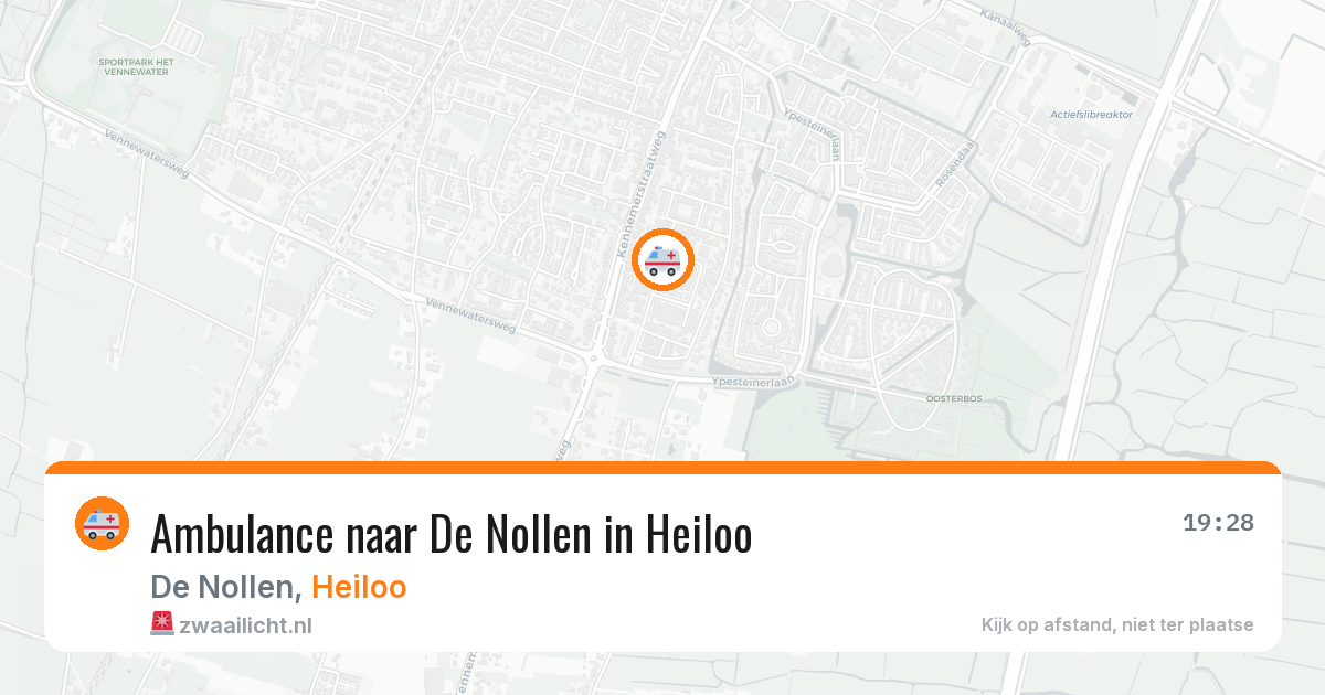 Ambulance naar De Nollen in Heiloo — 4 aug 2026