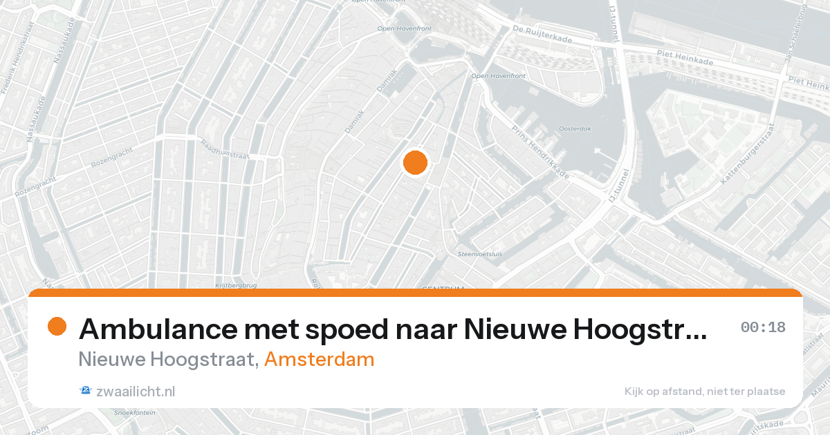 Ambulance met spoed naar Nieuwe Hoogstraat in Amsterdam — 7 feb 2026