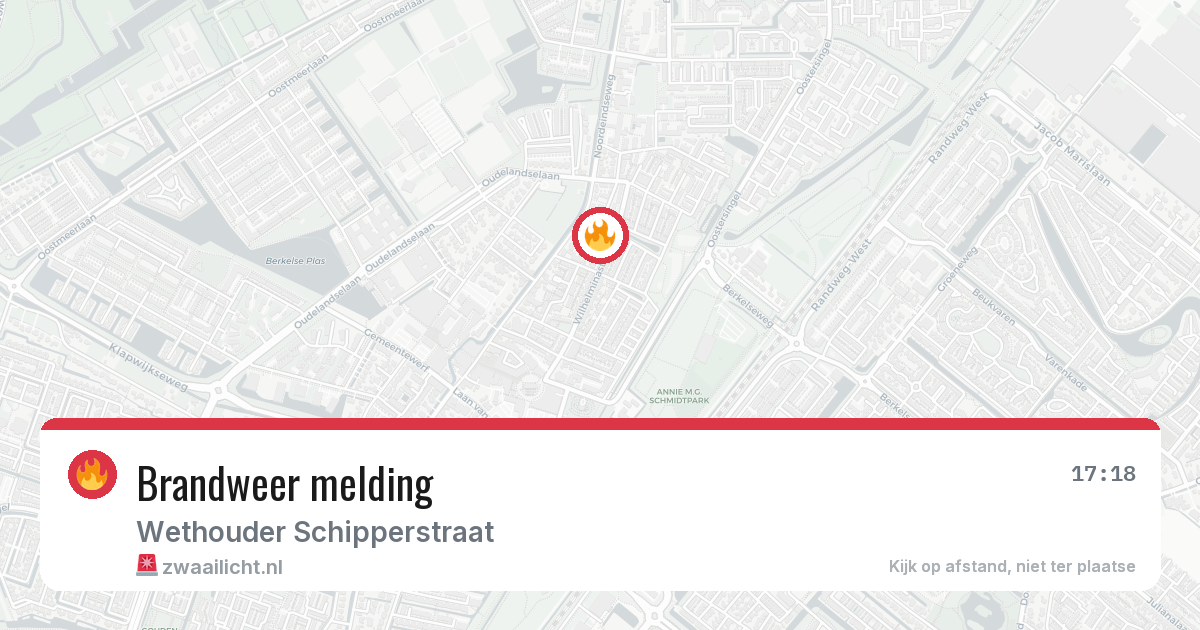Brandweer melding — 6 jul 2026