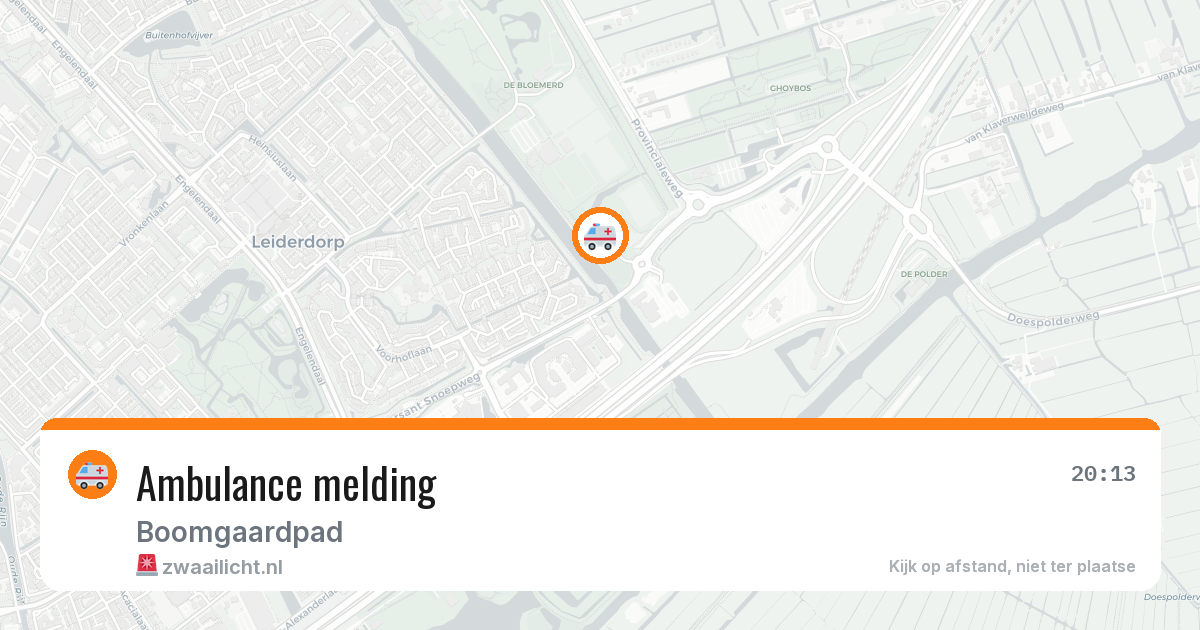 Ambulance melding — 6 aug 2026