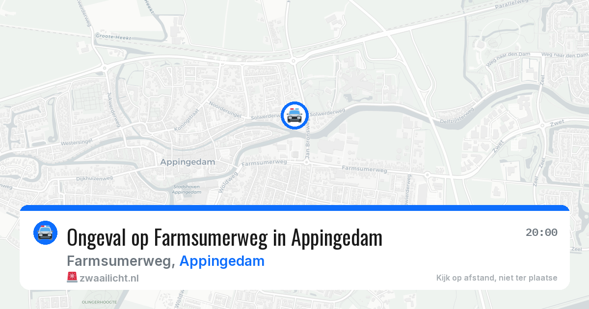 Ongeval op Farmsumerweg in Appingedam — 22 jan 2026