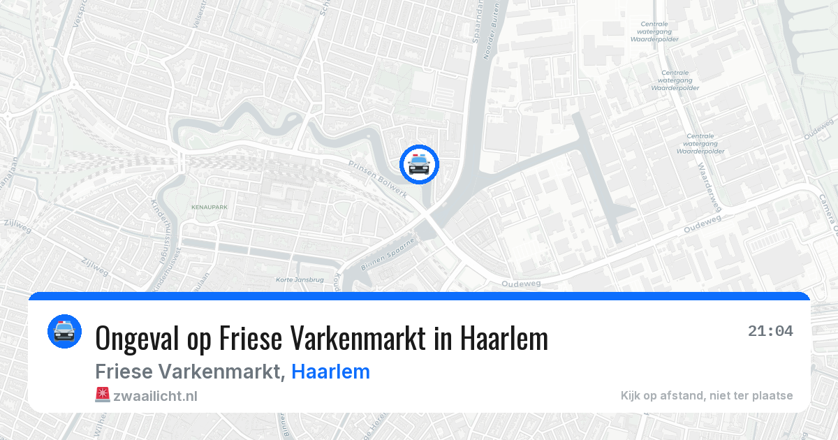Ongeval op Friese Varkenmarkt in Haarlem — 17 apr 2026