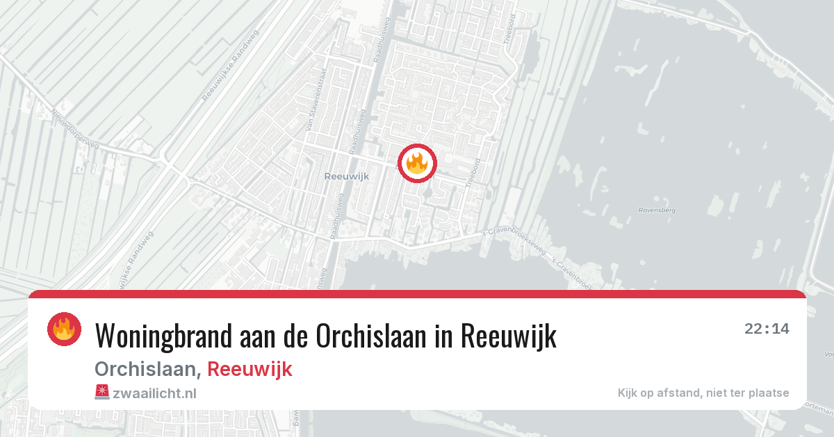 Woningbrand aan de Orchislaan in Reeuwijk — 27 jun 2026