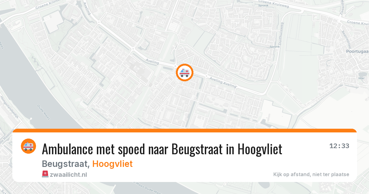 Ambulance met spoed naar Beugstraat in Hoogvliet — 30 jan 2026