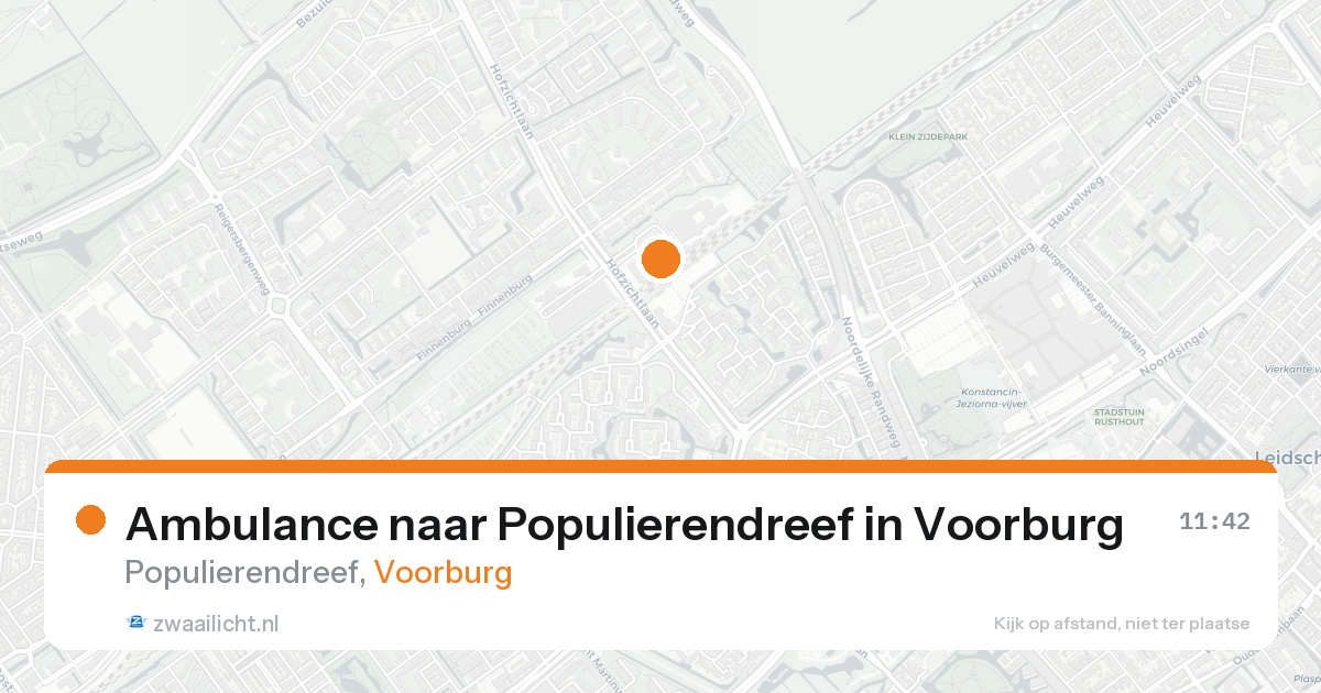 Ambulance naar Populierendreef in Voorburg — 2 mrt 2026