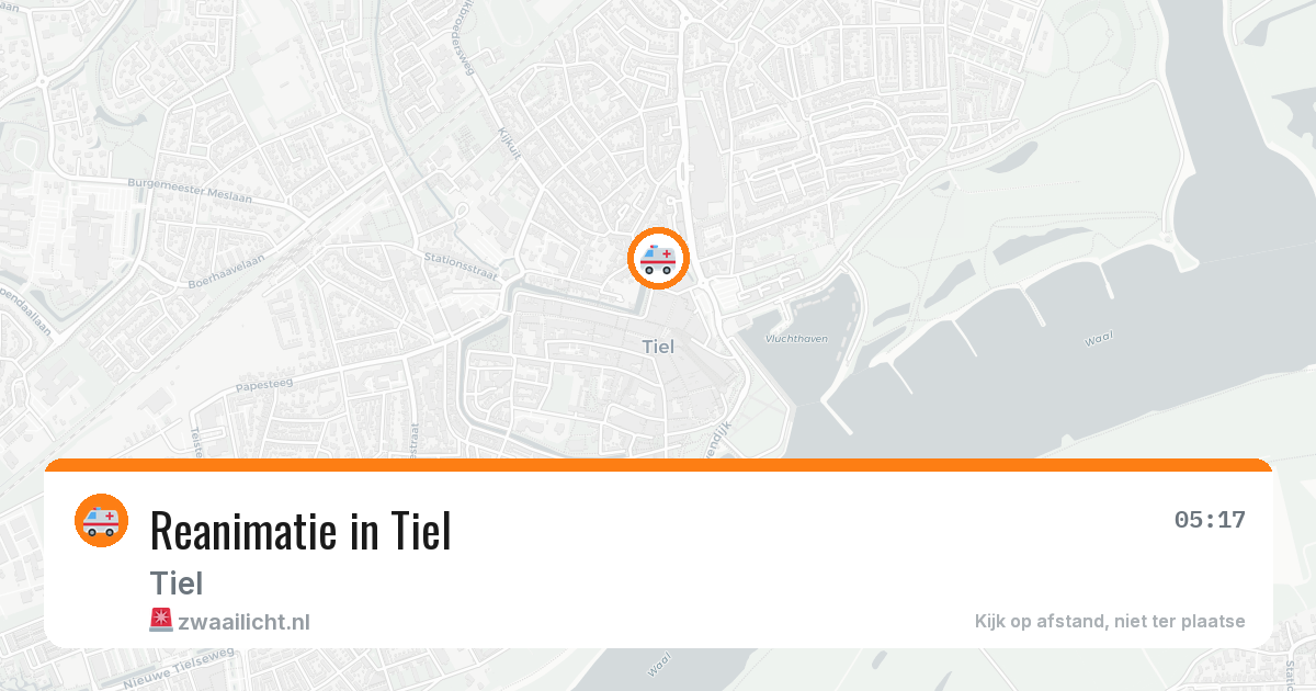 Reanimatie in Tiel — 6 jul 2026