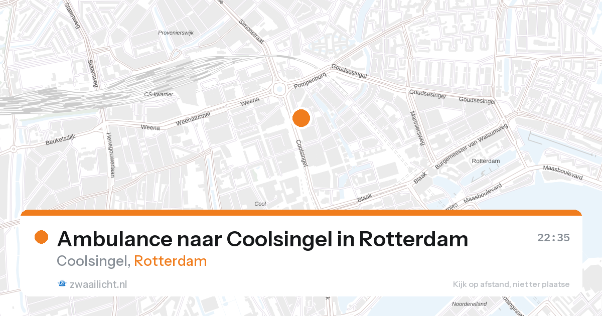 Ambulance naar Coolsingel in Rotterdam — 26 aug 2026